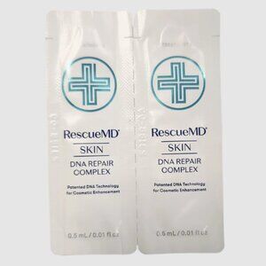 🔥3/$30 NEW RescueMD Skin DNA Repair ComplexTreatment 1 & 2 Sample Packette Duo